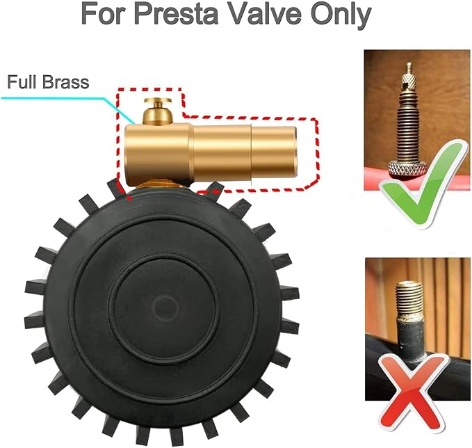 GODESON Presta Tire Pressure Gauge, Presta Valve Tire Pressure Gauge