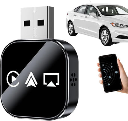 Car Display Video Adapter - Plug Play Converter, Wireless Car Adapter to Play Video on Cars Screen, for Daily Commuting Long Distance Travel City Driving Music Streaming Calling | Parking Assistance