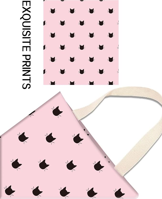 Car Garbage Can, Hanging Car Trash Can Bag for Cute Car Back Seat Organizer, Pink Cats
