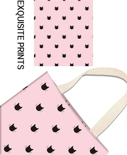 Car Garbage Can, Hanging Car Trash Can Bag for Cute Car Back Seat Organizer, Pink Cats