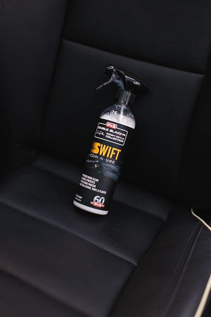 P & S PROFESSIONAL DETAIL PRODUCTS Swift Clean & Shine - Interior Cleaner & Protectant for Leather, Vinyl, Plastic - Cleans, Conditions & Leaves a Satin Finish - Fresh Scent - 1 Gallon