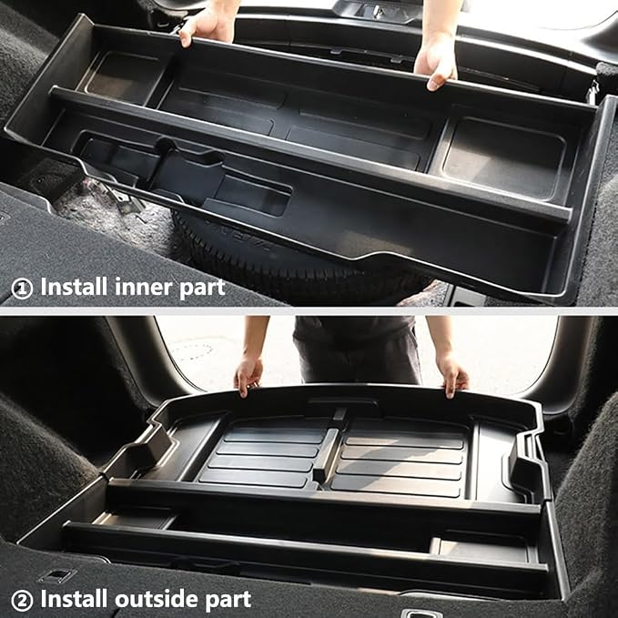 Trunk Custom-Fit Organizer for Honda CR-V, SUV Insert Cargo Rear Hatch Storage Box for CRV EX LX EX-L Touring Turbo Plus Sport Accessories
