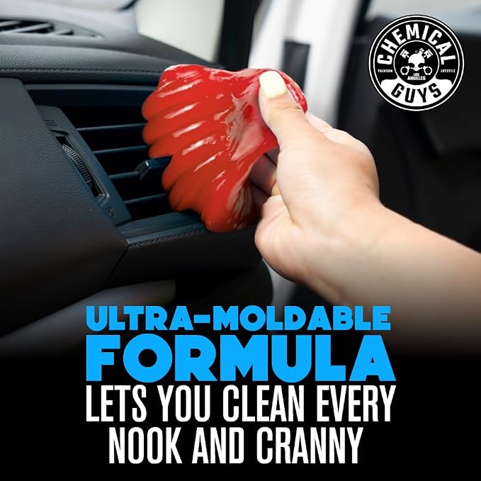 Chemical Guys Sticky Icky Car Cleaning Gel, Green Apple & Sweet Strawberry Scent - Detailing Kit, Car Dust Crevice Cleaner, Slime Auto Air Vent, Cleaning Putty For Keyboard Cleaner (2 Pack) - CJK1002