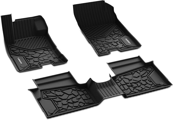 LASFIT Floor Mats for Ford Maverick 2026 2025 2024 2023 2022 (Hybrid Models Only) All Weather Car Mats TPE Truck Liners Vehicle Accessories for Ford Maverick - 1st & 2nd Row, Black