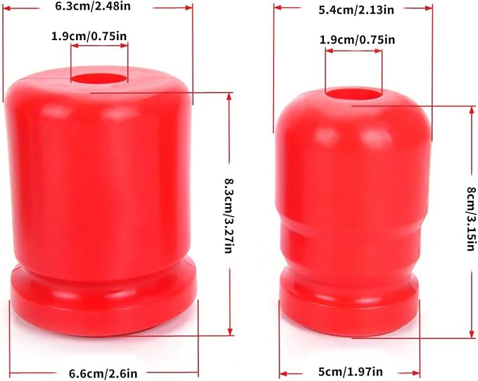 Strong Polyurethane Protrusion Stop Set for Trail Automobiles Twothousandseven 2018 Models Strengthened Cessation Security SUV Herder JKU Protrusion Stop Set