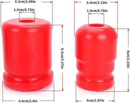 Strong Polyurethane Protrusion Stop Set for Trail Automobiles Twothousandseven 2018 Models Strengthened Cessation Security SUV Herder JKU Protrusion Stop Set