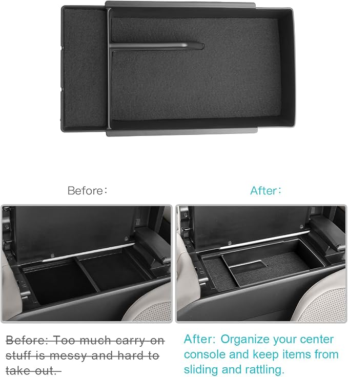 CDEFG for 2025 2026 Toyota Crown Center Console Organizer Tray for 2025 2026 Toyota Crown/Crown Signia Accessories Middle Console Organizer 2025 Crown Armrest Storage Box