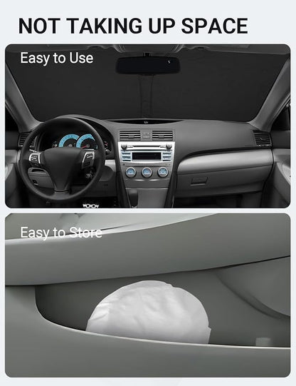 Proadsy 2026 Upgrade Front Windshield Sun Shade Foldable Sunshade Protector Custom Fit 2007-2011 Camry Accessories