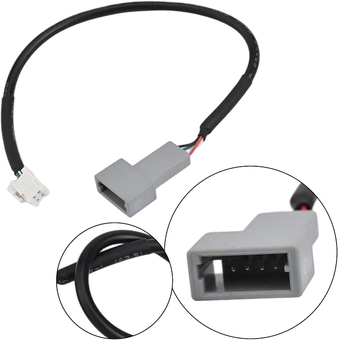 USB 2.0 Female To Male Adapter Cable For Hyundai And For Kia For Android Multimedia Systems 4-Pin Interface 20Cm Black ABS Car Radio Extension Replacement Direct Install(4pin)