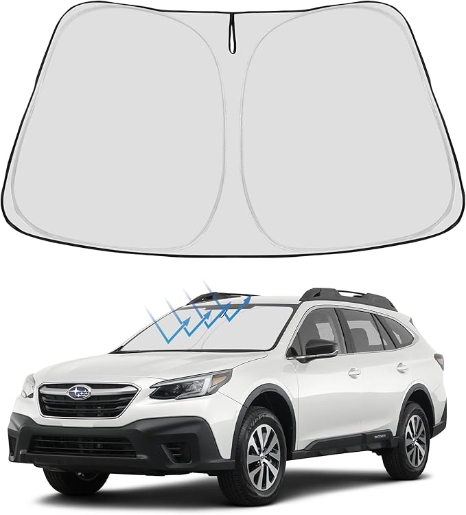 Proadsy 2026 Upgrade Front Windshield Sun Shade Foldable Sunshade Protector Custom Fit 2020-2025 Outback SUV Base Premium Limited Touring Accessories