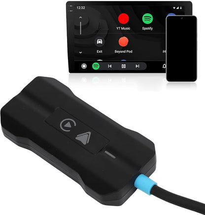 LICAEVEY Wireless Android Auto Adapter, 2 in 1 Converter, Bluetooth 5.2 Plug and Play Auto Connect for Wired Android Auto Cars