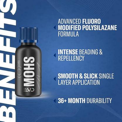 Gyeon MOHS Ceramic Coating for Cars Kit | Deep Gloss & 3-Year Protection | DIY Paint Coating Kit for Long-Lasting Shine | Easy Application & Hydrophobic Finish