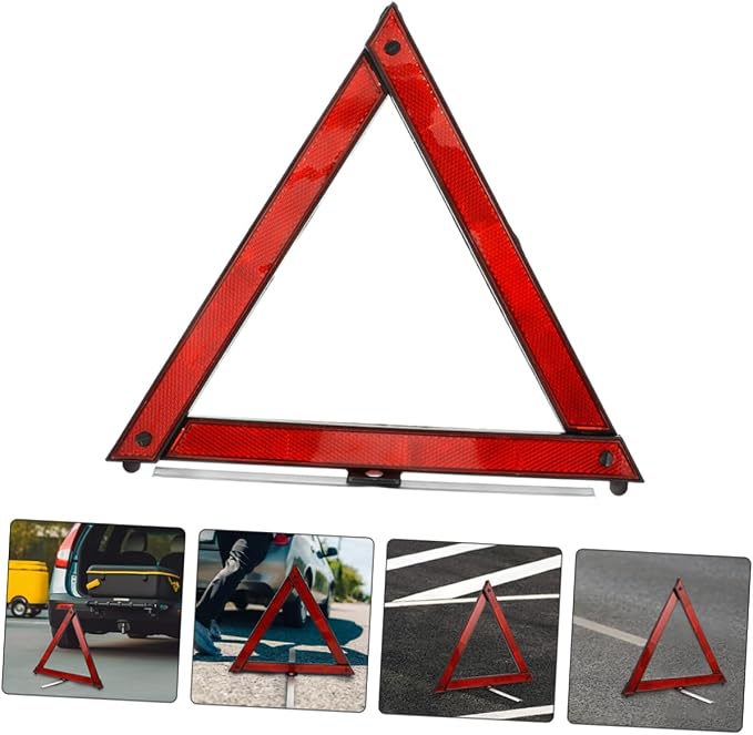 MAGICLULU 5pcs Car Safety Reflectors Warning Safety Triangle Reflective Sign Emergency Roadside Kit for Vehicle