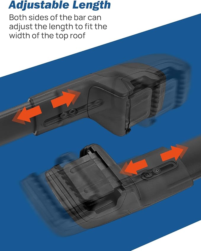 JOYTUTUS Lockable Roof Rack Cross Bars Compatible with Kia Telluride X-PRO X-LINE 2023-2025 (with Raised Side Rails), Aluminum Car Luggage Rack for Kayak Roof (Except LX EX S SX SX-P)