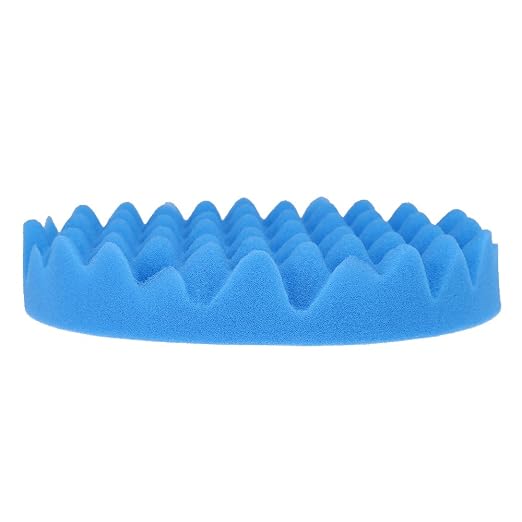 7inch(180mm) Car Sponge Buffing Pad Soft Wave Foam Pad Polishing Sponge Pads Kit for Car Polisher-4Pack