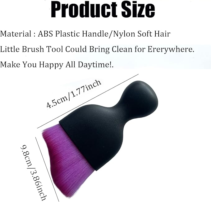 Car Brush Tool,Car Interior Detail Dust Brush,Car Accessories Interior for Women,Universal Car Brush Tool(Gray)