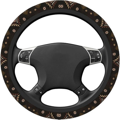 Southwest Pattern American West Steering Wheel Cover Anti-Slip,Sweat Absorption Universal 15 inch Steering Wheel Covers Cute car Accessories for Men Women