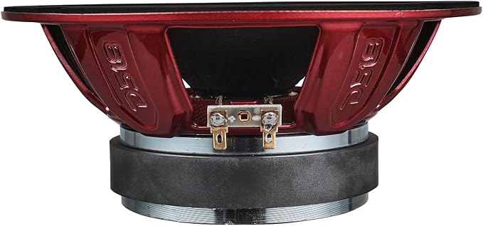 DS18 PRO-X8M Loudspeaker - 8", Midrange, Red Steel Basket, 550W Max, 275W RMS, 8 Ohms - Premium Quality Audio Door Speakers for Car or Truck Stereo Sound System (1 Speaker), Classic