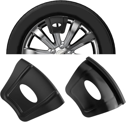 Junecarp 2PCS Rim Protector for Car Wheels,Non-Slip Wheel Rim Protector with Double Rib & Finger Hole Design,Professional Motorcycles Tire Rims Protectors for Tire Replacement and Repair