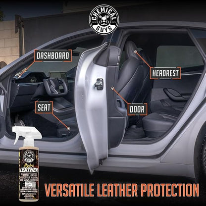 Chemical Guys SPI22916 HydroLeather Ceramic Leather Protective Coating for Car Interiors, Furniture, Apparel, Boots, and More (Works on Natural, Synthetic, Pleather, Faux Leather and More) (16 fl oz)