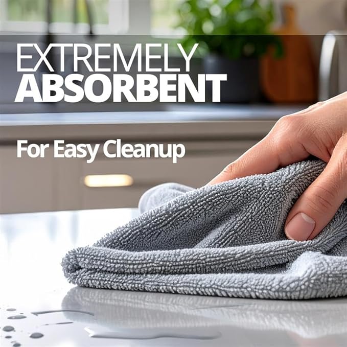 CERAKOTE Microfiber Towels (12 Pack) - Cleaning and Application Towels - Durable 300 GSM Lint-Free Material - Ideal for Cars, Home, Shop and Office