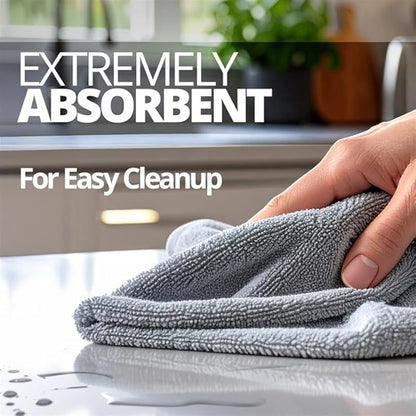 CERAKOTE Microfiber Towels (12 Pack) - Cleaning and Application Towels - Durable 300 GSM Lint-Free Material - Ideal for Cars, Home, Shop and Office
