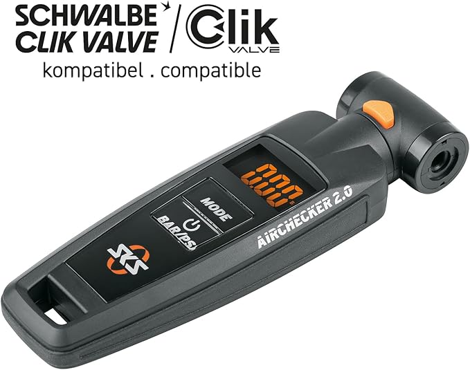 SKS Germany Airchecker Digital Pressure Gauge for Presta or Schrader | bike-pumps