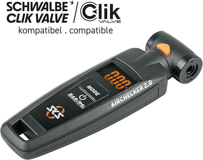 SKS Germany Airchecker Digital Pressure Gauge for Presta or Schrader | bike-pumps