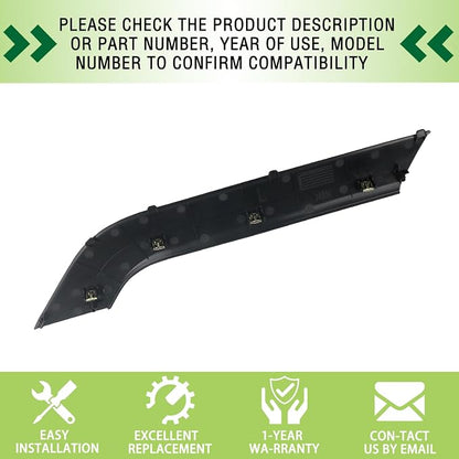 Door Armrest Cover Trim Front Left Driver Side Door Panel Arm Rest Bezel Black Compatible with 2014-2020 Chevrolet Chevy Silverado GMC Sierra Replaces 23291499 22824676