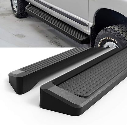 APS Black Running Boards Style Compatible with Ram 1500 2009-2018 Crew Cab & Ram 2500 3500 2010-2026 (Nerf Bars Side Steps Side Bars)