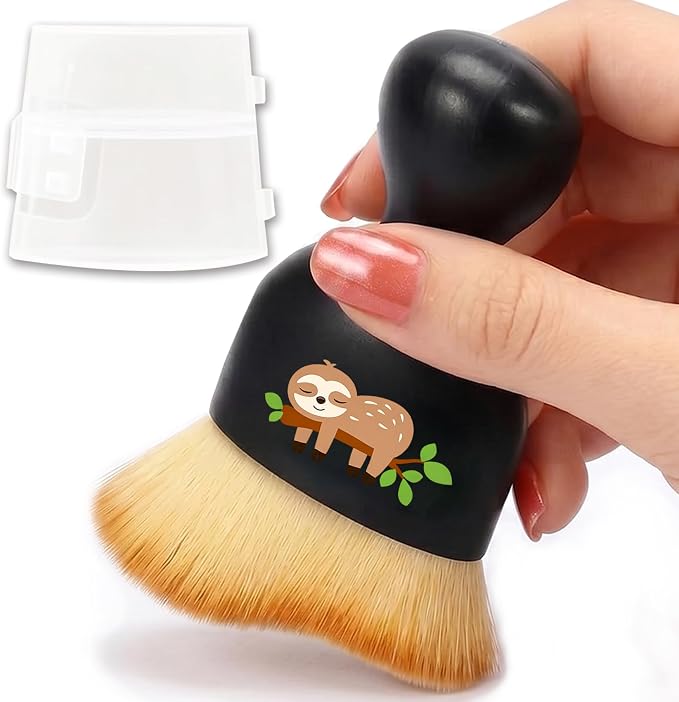 Sloth Car Detailing Brush Soft Bristle Cars Interior Cleaning Brush,Automotive Dust Brushes with Protective Cover,for Vehicle Interior Gentle Detailing Care Sloth Gifts for Women Men
