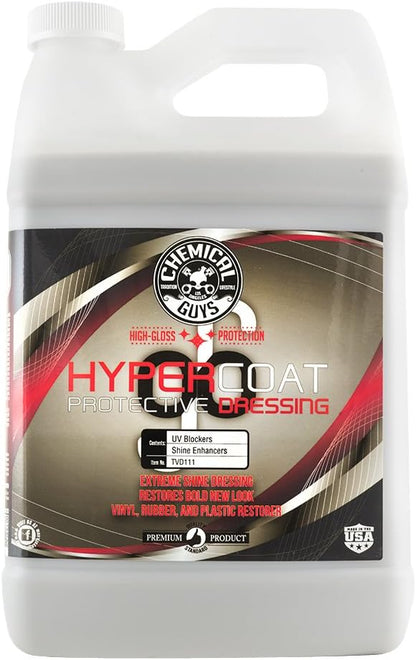 Chemical Guys TVD111 G6 HyperCoat High Gloss Coating Protectant Sprayable Dressing (Works on Vinyl, Rubber, Plastic, Tires and Trim) Safe for Cars, Trucks, Motorcycles, RVs & More, 128 fl oz (1 Gal)