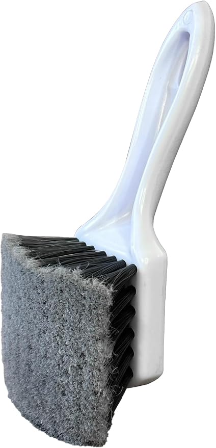 Short Handle Car Wheel and Tire Brush | Auto Detailing Car Wash Brush | Deep Cleaning Brush for Tires, Rims, Wheel Wells, Carpets, and Upholstery | Soft Bristles and Stiff Bristles | Pack of 2