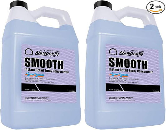 Nanoskin SMOOTH Quick Detailer Spray 1 Gallon for Car Detailing | Superior Gloss Enhancer, Wax Booster & Clay Lubricant | Waterless, Effortless Cleanup of Dust, Smudges, Fingerprints & Contaminants