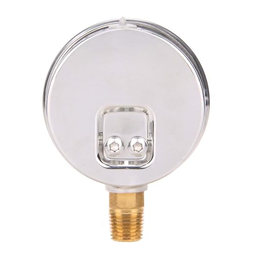 MEASUREMAN Lead-Free Pressure Gauge, 2-1/2inch Dial, Glycerin Filled, 0-160psi/kpa, Stainless Steel Case, 1/4inchNPT Lower Mount