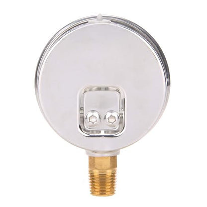 MEASUREMAN Lead-Free Pressure Gauge, 2-1/2inch Dial, Glycerin Filled, 0-160psi/kpa, Stainless Steel Case, 1/4inchNPT Lower Mount