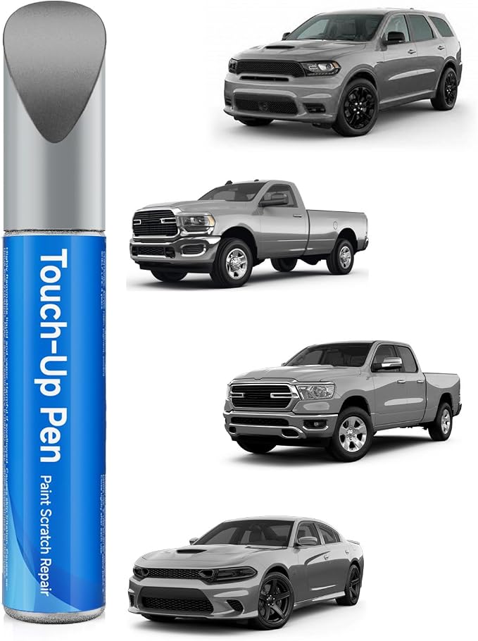 Billet Silver Metallic PSC/JSC Car Touch Up Paint Compatible with Dodge – Scratch Repair Kit, Exact OEM Color Match, Scratch & Rust Repair, Car, Truck & SUV Paint Fix