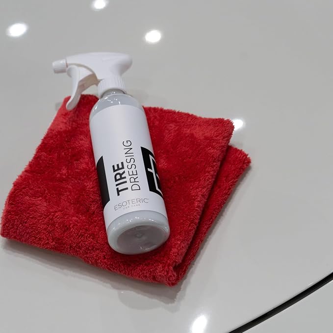ESOTERIC Tire Dressing Spray 16oz | Perfect Black Look for Tires | Long Lasting User Friendly Tire Shine | Durable UV Protection | Ceramic Tire Shine Matte Finish | Non Greasy Dry Finish