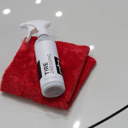 ESOTERIC Tire Dressing Spray 16oz | Perfect Black Look for Tires | Long Lasting User Friendly Tire Shine | Durable UV Protection | Ceramic Tire Shine Matte Finish | Non Greasy Dry Finish
