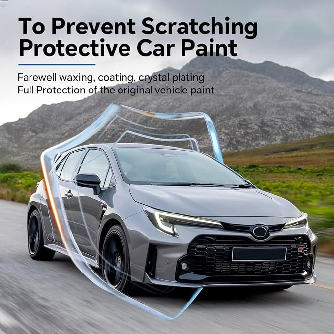 for Toyota Corolla GR 2023-2024 TPU Clear 9Mil Pre-Cut Paint Protection Film Car Vinyl Wrap,PPF Transparent Protective Anti-Scratch Self Adhesive Waterproof Car Wrap Film,for Rear Side