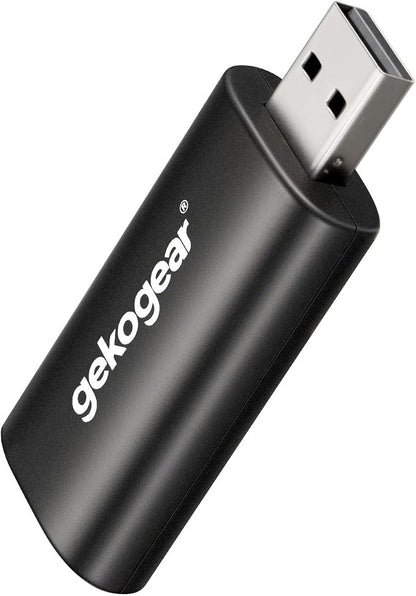 GekoGear Wireless CarPlay USB Adapter for Apple iPhone iOS 12+ Small Car Play Dongle for OEM Wired CarPlay Car Model 2016+ USB C to USB A Cable