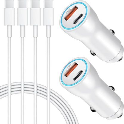 iPhone 17 16 15 Car Charger, [Apple MFi Certified] 2-Pack USB C Car Charger 43W Fast Charging with 3.3 FT Type C to C Cable, USB Car Adapter for iPhone 17/17 Pro/17 Pro Max/Air/16/15