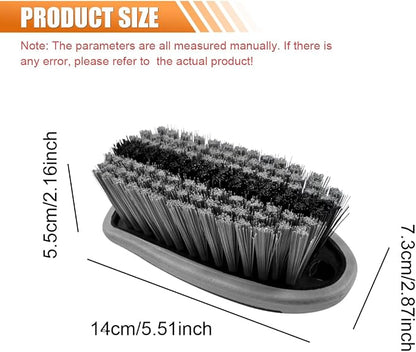 Car Carpet and Upholstery Cleaning Brush, Stiff Bristle Car Detailing Carpet Scrub Brush with Hanging Hole, Vehicle Interior Detailing Brushes for Floor Mats, Couch, Leather Seat (Gray)