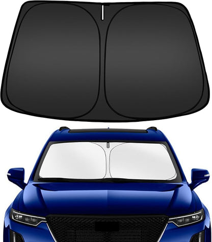 ARISMOTOR Windshield Sun Shade for Cadillac XT6 2020-2025, Custom Fit Foldable Front Window Sunshade Sun Visor Protector, Block UV Rays Keep Your Car Cooler