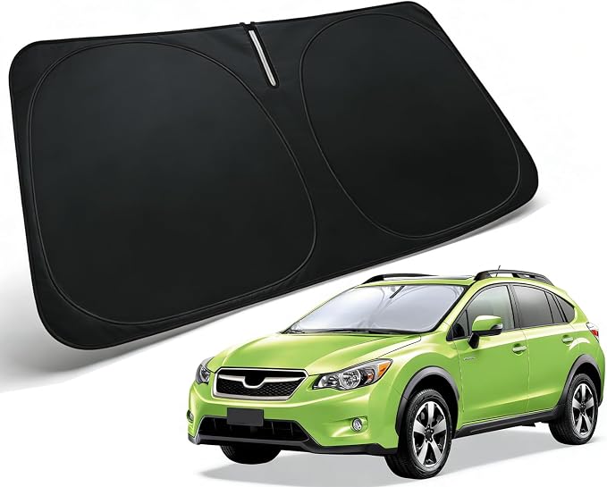 Windshield Sun Shade for 2013-2017 Subaru Crosstrek Accessories, Car Front Window Sun Visor Protector & Heat Shield | 240T Sunshade Protection Blocks UV Rays Keep Your Car Cooler