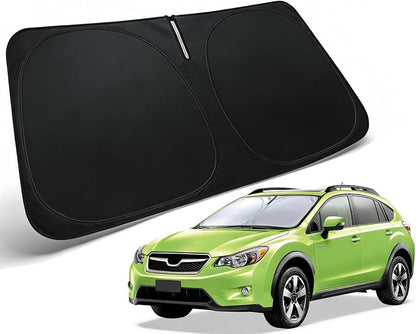 Windshield Sun Shade for 2013-2017 Subaru Crosstrek Accessories, Car Front Window Sun Visor Protector & Heat Shield | 240T Sunshade Protection Blocks UV Rays Keep Your Car Cooler