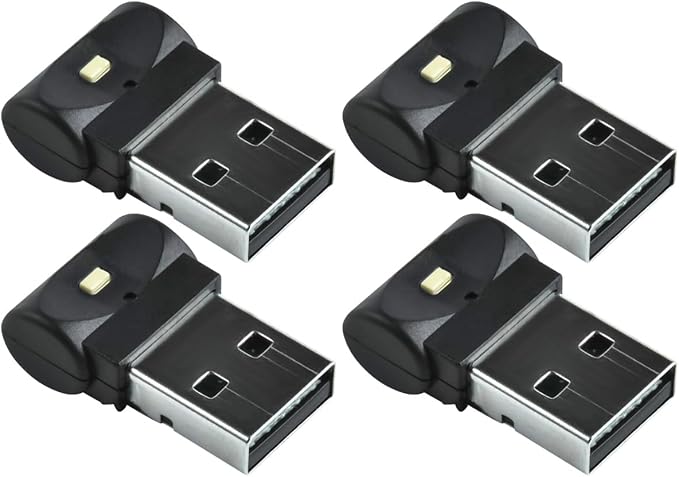 Abaodam 4 Pcs USB Ambient Light Led Nightlight Goblincore Room Decor Mini Led USB Keychain Car Lamp Night Light Car Decorative Lamp Accessories Abs Underfoot