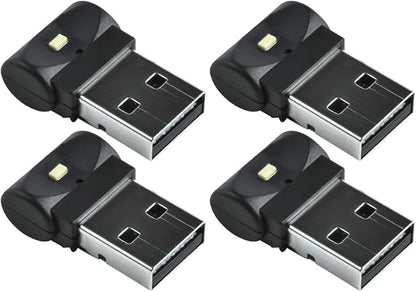 Abaodam 4 Pcs USB Ambient Light Led Nightlight Goblincore Room Decor Mini Led USB Keychain Car Lamp Night Light Car Decorative Lamp Accessories Abs Underfoot