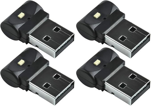 Abaodam 4 Pcs USB Ambient Light Led Nightlight Goblincore Room Decor Mini Led USB Keychain Car Lamp Night Light Car Decorative Lamp Accessories Abs Underfoot