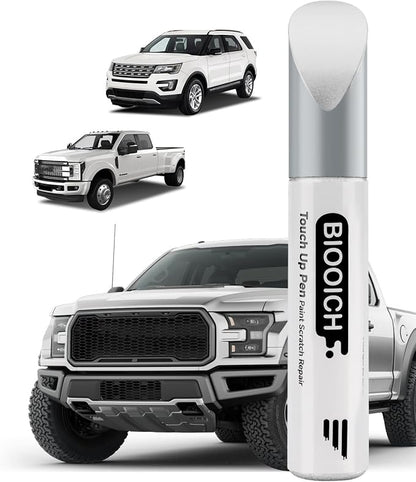 Touch Up Paint Pen Exact Color Match Car Chip and Scratch Repair (for Ford, White Platinum Metallic Tricoat(UG))